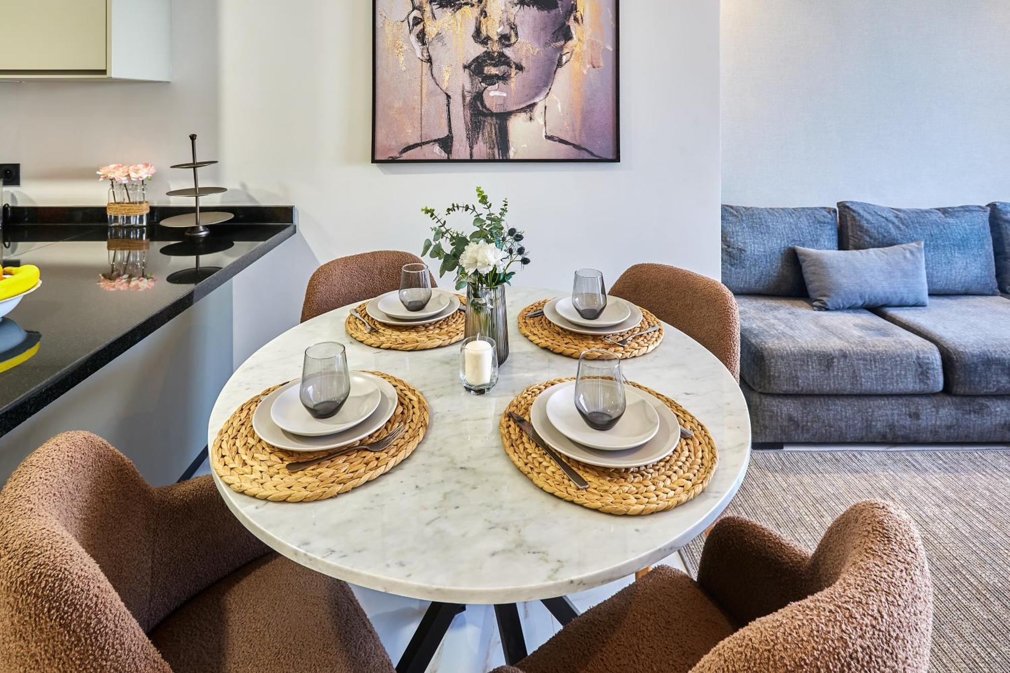 Sleek And Modern 2-Bed Unit In Downtown Casa Daire Kazablanka Dış mekan fotoğraf