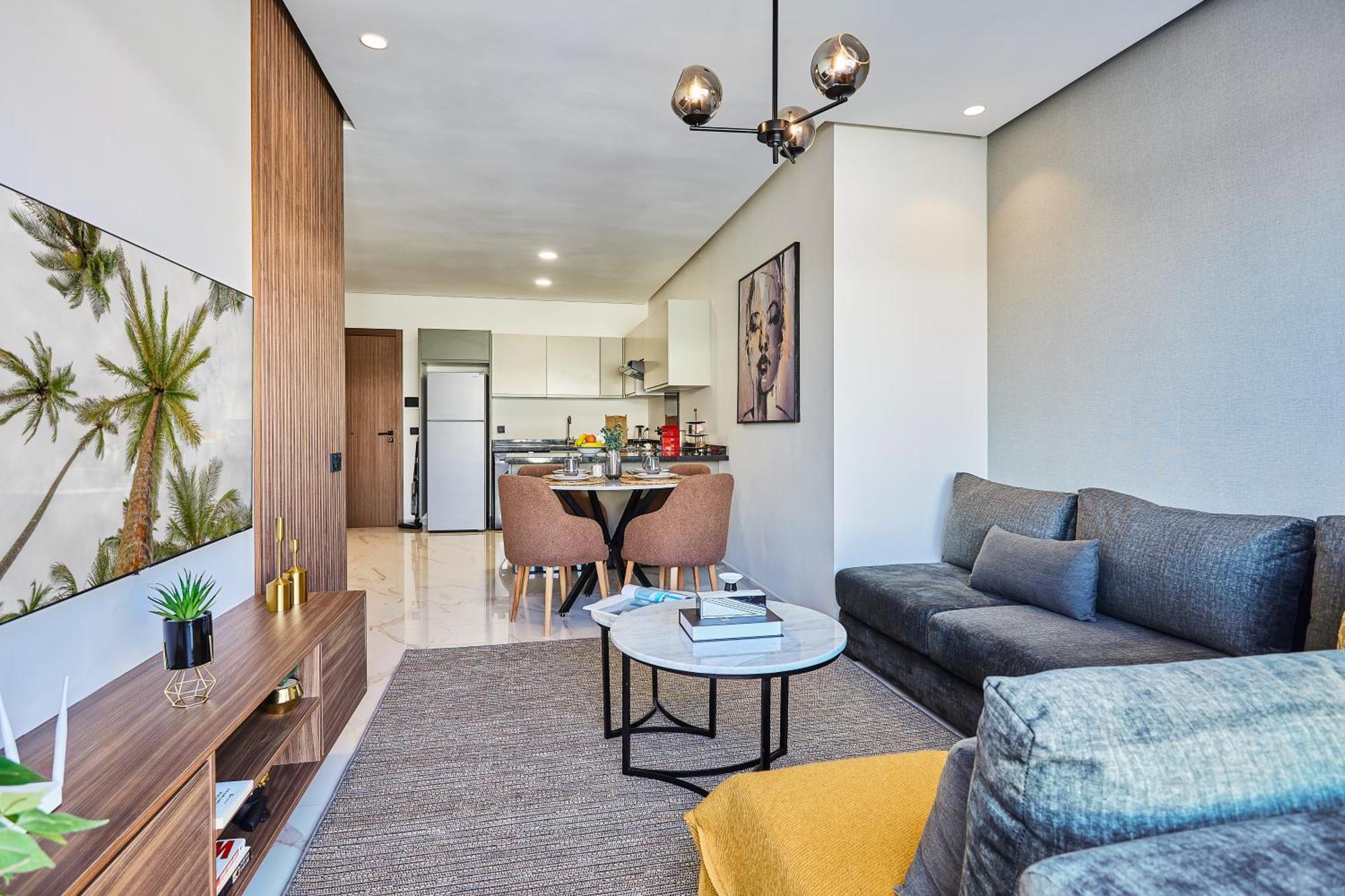 Sleek And Modern 2-Bed Unit In Downtown Casa Daire Kazablanka Dış mekan fotoğraf